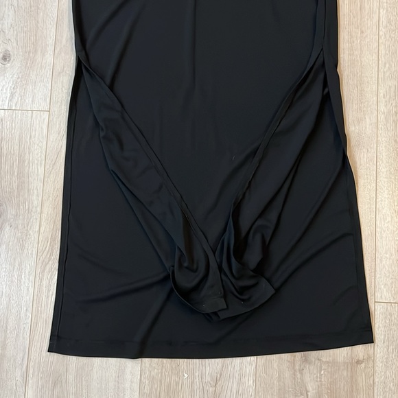 le chateau Classic Long Maxi Black Dress Sz L - Picture 5 of 6